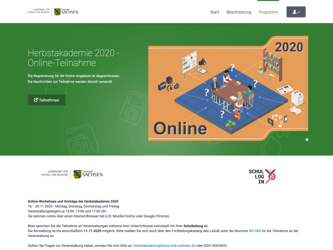 events4viewture - Bsp. Onlineansicht Herbstakademie 2020 events4viewture - Bsp. Onlineansicht Herbstakademie 2020
